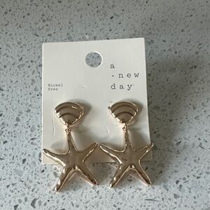 a new day Nickel Free Starfish Earrings